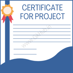 How To Write Certificate For Project File – Sample Format